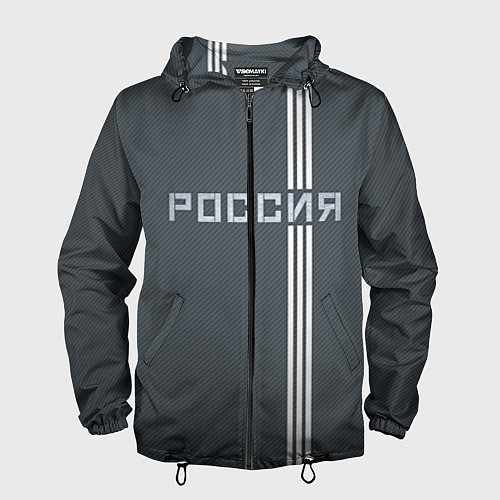 Мужская ветровка Россия / 3D-Черный – фото 1