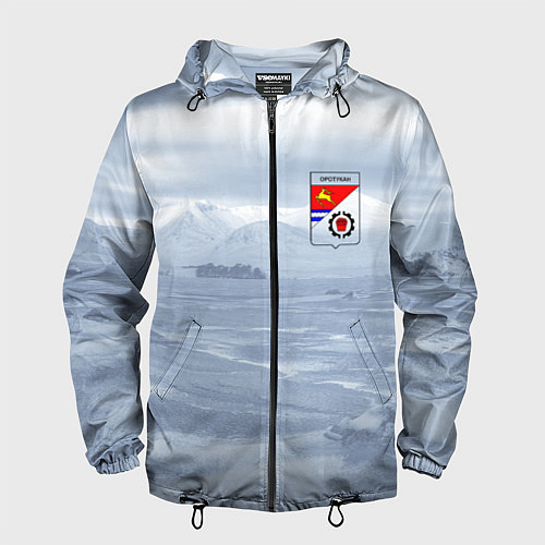 Мужская ветровка Оротукан Без текста / 3D-Черный – фото 1