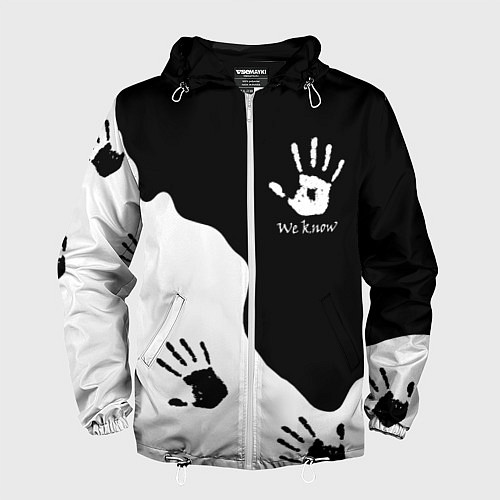 Мужская ветровка TES WE KNOW МЫ ЗНАЕМ / 3D-Белый – фото 1