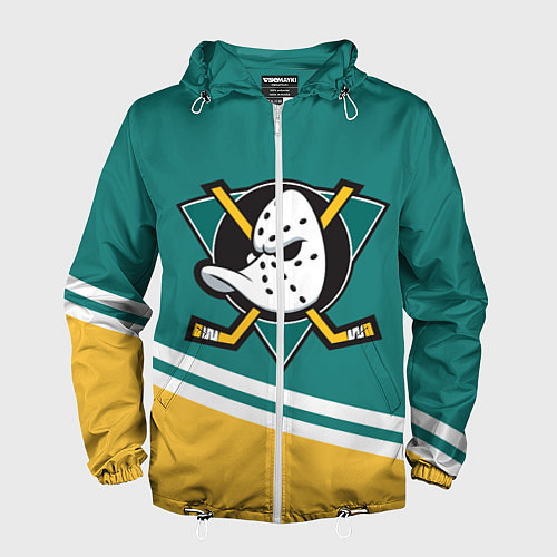 Мужская ветровка Анахайм Дакс, NHL / 3D-Белый – фото 1