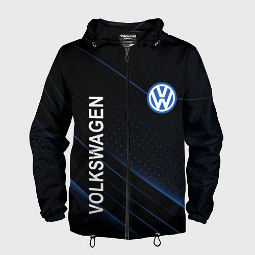 Мужская ветровка Volkswagen, sport / 3D-Черный – фото 1