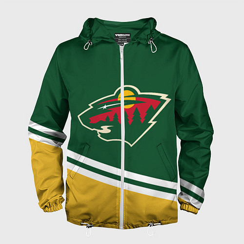 Мужская ветровка Minnesota Wild NHL / 3D-Белый – фото 1