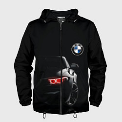 Ветровка с капюшоном мужская BMW МИНИМЛ, цвет: 3D-черный