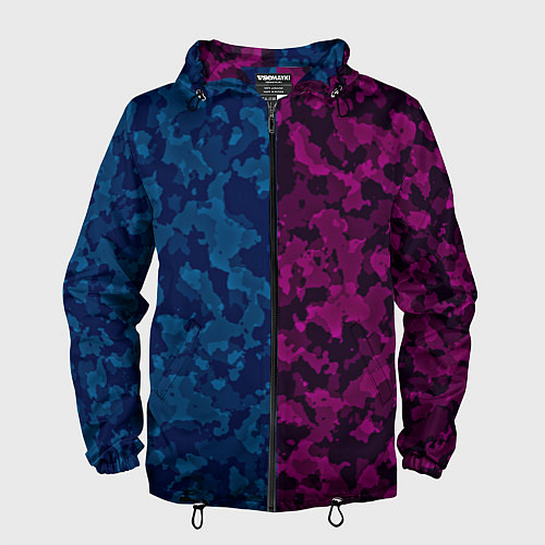 Мужская ветровка NEON MILITARY НЕОНОВОЕ МИЛИТАРИ / 3D-Черный – фото 1