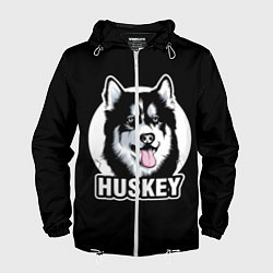 Мужская ветровка Собака Хаски Husky