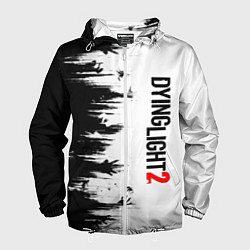 Ветровка с капюшоном мужская DYING LIGHT 2 GOOD NIGHT AND GOOD LUCK, цвет: 3D-белый