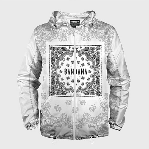Мужская ветровка Big Baby Tape x Kizaru BANDANA Бандана Кизару Тейп / 3D-Белый – фото 1