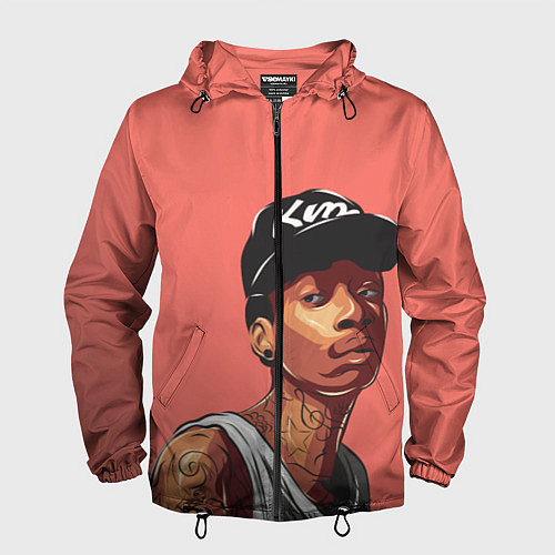 Мужская ветровка Wiz Khalifa Art / 3D-Черный – фото 1