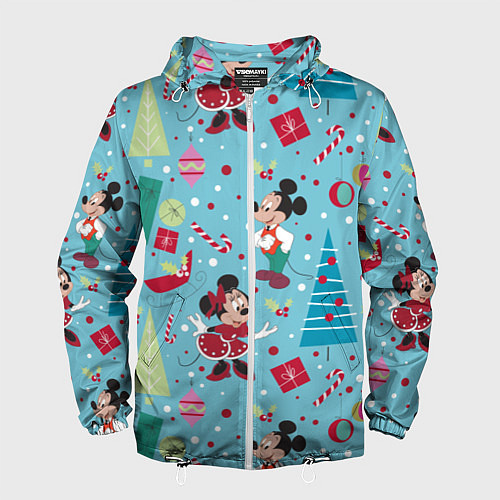 Мужская ветровка Mickey and Minnie pattern / 3D-Белый – фото 1