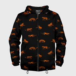 Мужская ветровка Тигры паттерн Tigers pattern