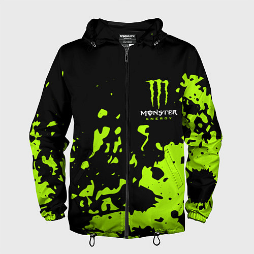 Мужская ветровка Monster Energy green / 3D-Черный – фото 1
