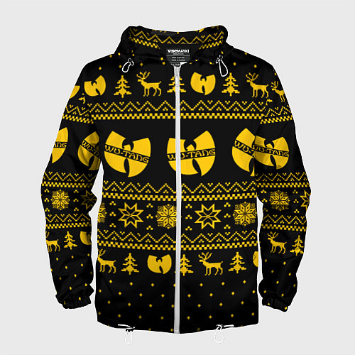 Мужская ветровка НОВОГОДНИЙ СВИТЕР WU TANG CLAN / 3D-Белый – фото 1