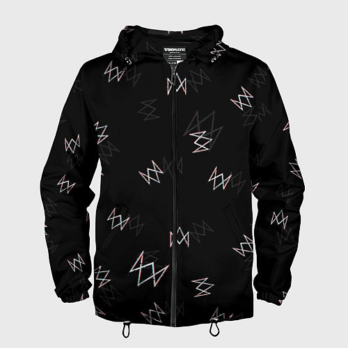 Мужская ветровка WATCH DOGS GLITCH FOX LOGO / 3D-Черный – фото 1