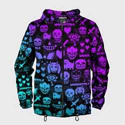 Мужская ветровка UNDERTALE NEON PATTERN УЗОР