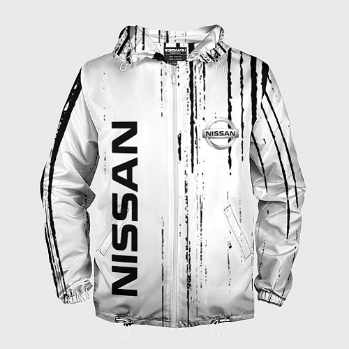Мужская ветровка Nissan ниссан, / 3D-Белый – фото 1