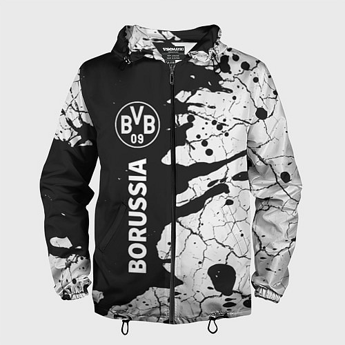 Мужская ветровка BORUSSIA Краски Вертикально / 3D-Черный – фото 1
