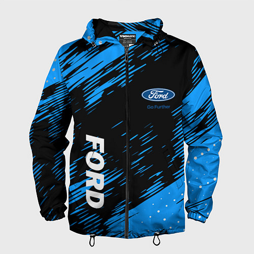 Мужская ветровка Форд , Ford / 3D-Черный – фото 1