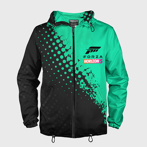 Мужская ветровка Forza Horizon 5 Форза Хорайзен / 3D-Черный – фото 1