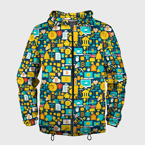 Мужская ветровка Трейдер Криптовалют / 3D-Черный – фото 1
