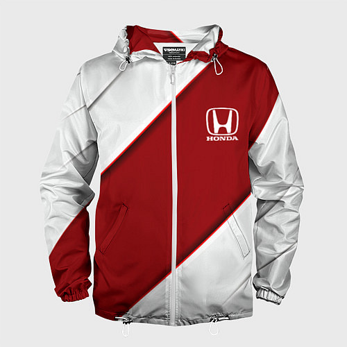 Мужская ветровка Honda - Red sport / 3D-Белый – фото 1