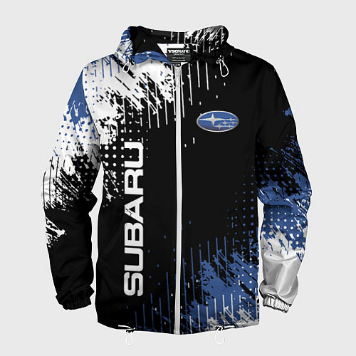 Мужская ветровка Subaru Sport Auto / 3D-Белый – фото 1