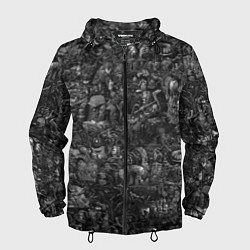 Ветровка с капюшоном мужская Elysium art, цвет: 3D-черный