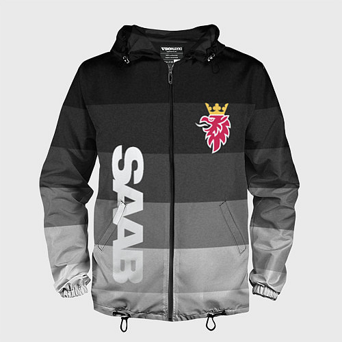 Мужская ветровка SAAB СААБ ГРАДИЕНТ / 3D-Черный – фото 1