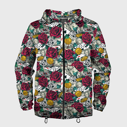 Мужская ветровка Счастливчик Lucky / 3D-Черный – фото 1