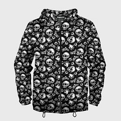 Ветровка с капюшоном мужская Skull Eye Bones Hype, цвет: 3D-черный