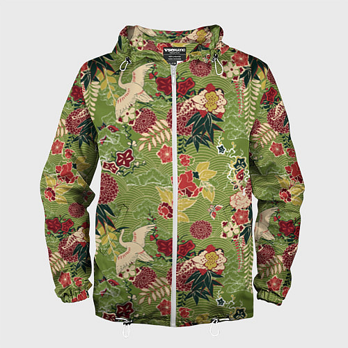 Мужская ветровка Япония-Китай Сюжет / 3D-Белый – фото 1