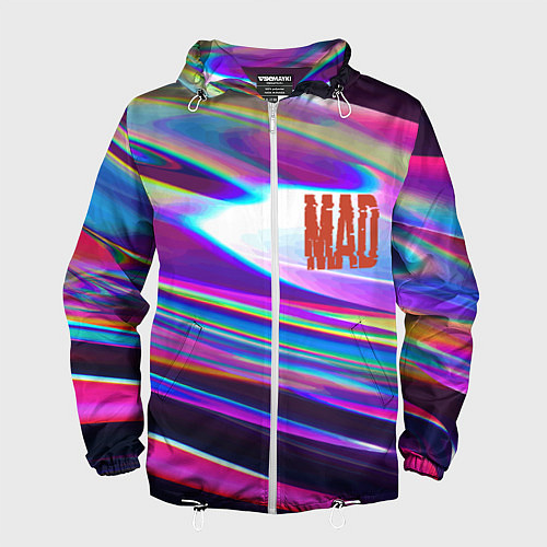 Мужская ветровка Neon pattern Mad / 3D-Белый – фото 1