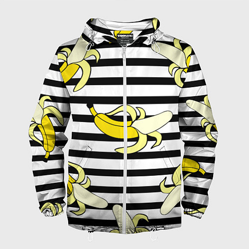 Мужская ветровка Banana pattern Summer / 3D-Белый – фото 1