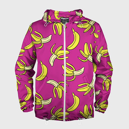 Мужская ветровка Banana pattern Summer Color / 3D-Белый – фото 1