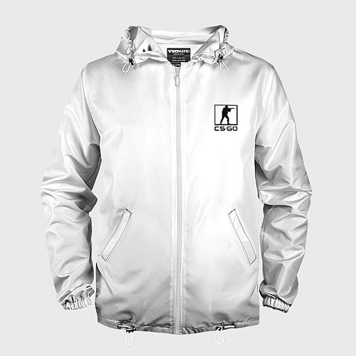Мужская ветровка CS:GO - Defuse Angel Graffiti / 3D-Белый – фото 1