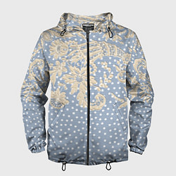 Мужская ветровка Кружево и горошек