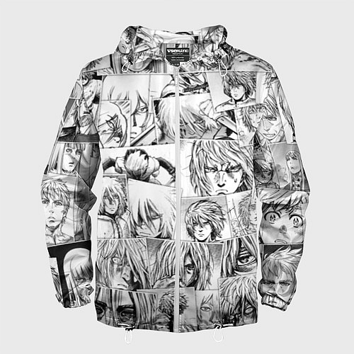 Мужская ветровка Сага о Винланде pattern / 3D-Белый – фото 1