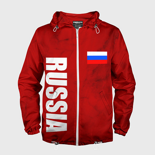 Мужская ветровка RUSSIA - RED EDITION - SPORTWEAR / 3D-Белый – фото 1