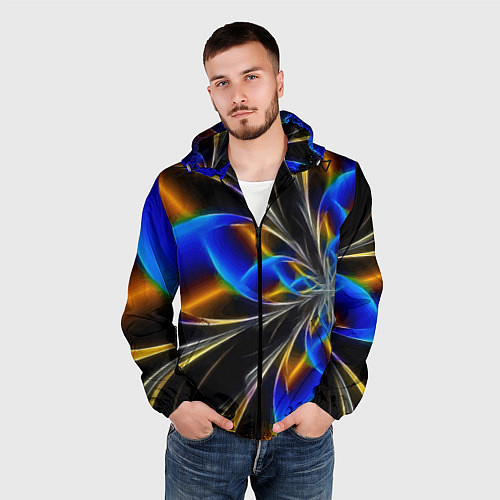 Мужская ветровка Neon vanguard pattern Fashion 2023 / 3D-Черный – фото 3