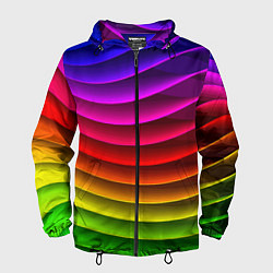 Мужская ветровка Color line neon pattern Abstraction Summer 2023