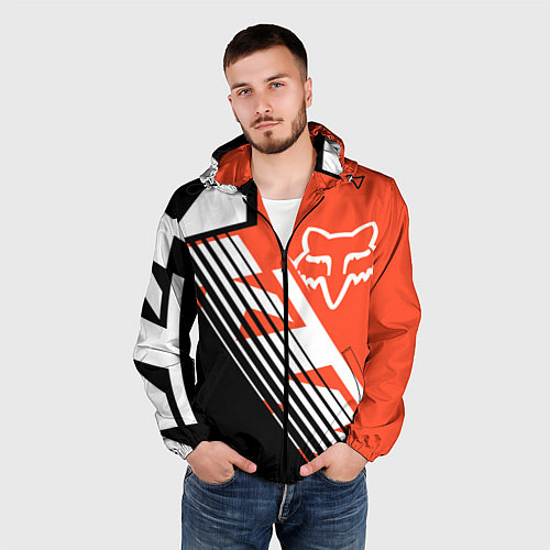 Мужская ветровка FOX X KTM Сollaboration / 3D-Черный – фото 3