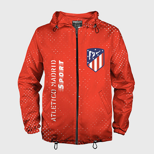 Мужская ветровка АТЛЕТИКО Atletico Madrid Sport Гранж / 3D-Черный – фото 1