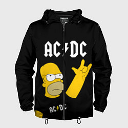 Мужская ветровка AC DC ГОМЕР СИМПСОН SIMPSONS