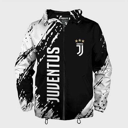 Мужская ветровка Fc juventus фс ювентус / 3D-Черный – фото 1