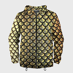 Мужская ветровка Чешуя золотая