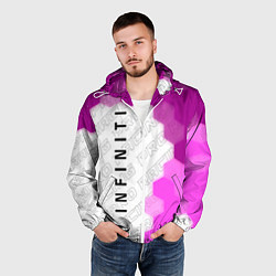 Ветровка с капюшоном мужская Infiniti Pro Racing, цвет: 3D-белый — фото 2