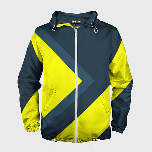 Мужская ветровка Геометрическая Стрелка / 3D-Белый – фото 1