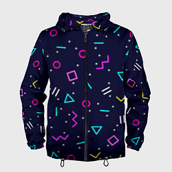 Мужская ветровка Neon geometric shapes