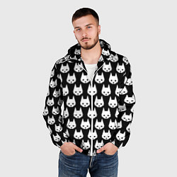 Ветровка с капюшоном мужская Stray Pattern, цвет: 3D-белый — фото 2