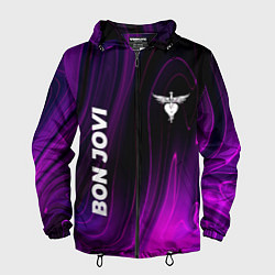 Мужская ветровка Bon Jovi violet plasma