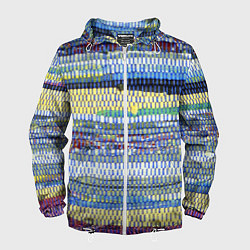 Мужская ветровка Сшитые воедино кусочки ткани - patchwork
